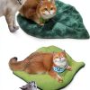 Rzxlszy Cat Leaf Mat Flannel Cotton Pet Bed Mat-2