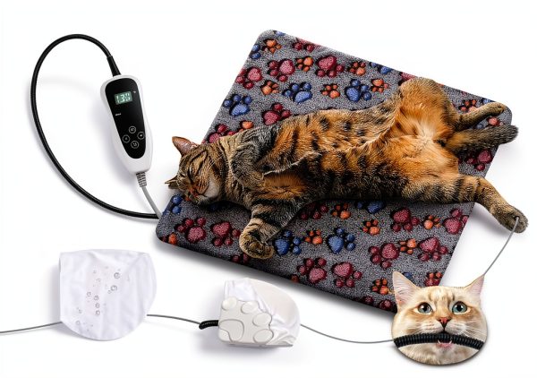 Newget Pet Heating Pad Adjustable Temperature Waterproof-4