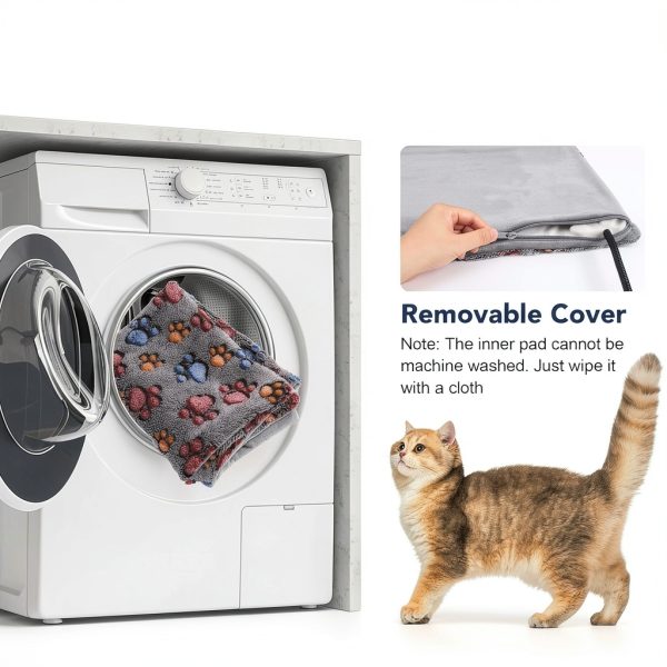 Newget Pet Heating Pad Adjustable Temperature Waterproof-5