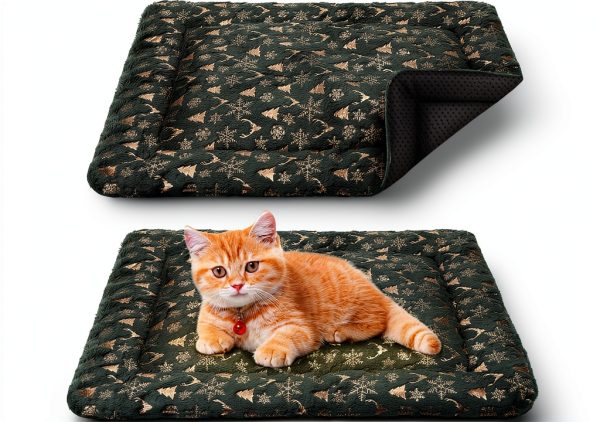 Clysee Christmas Cat Bed Self Heating Pet Mat Holiday Design-0