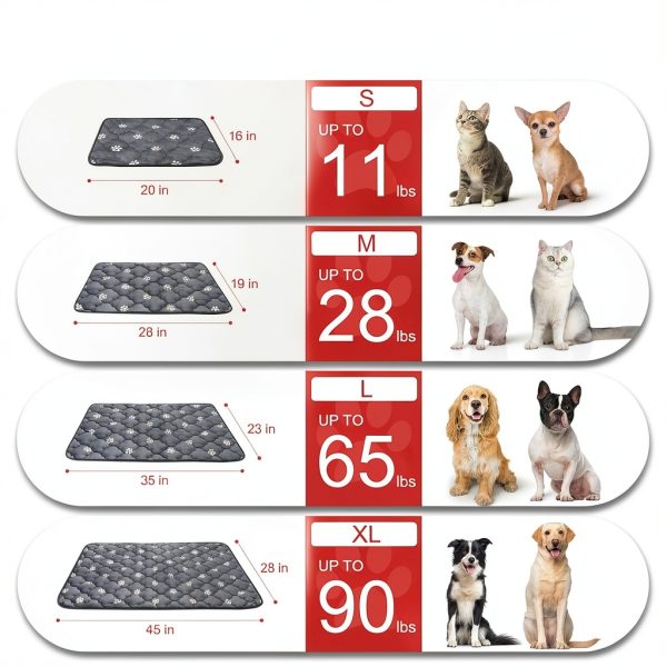 BEAUTYZOO Self Warming Pet Mat Cat Bed Mat Machine Washable-4