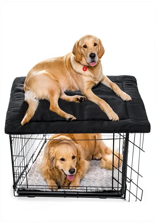 Papettly Self Heating Cat Bed Mat Plush Rose Velvet-6