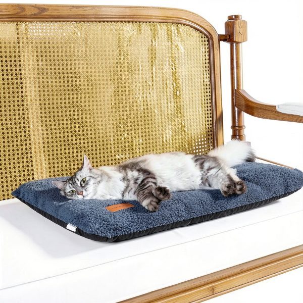TIMSUNBER Self Warming Cat Bed Double Padded Removable-1