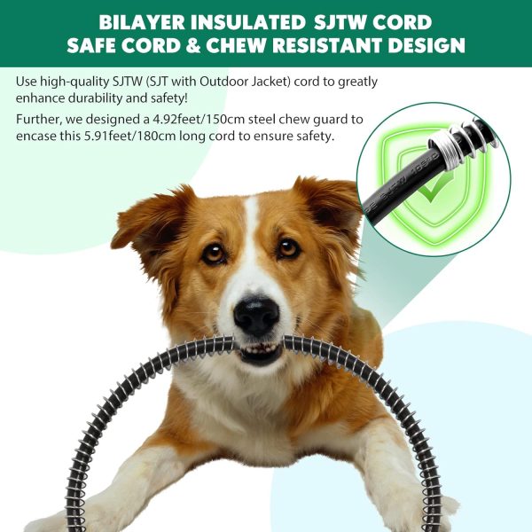 Petnf Waterproof Heating Pad for Dogs Cats Indoor Outdoor-7