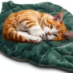 Rzxlszy Cat Leaf Mat Flannel Cotton Pet Bed Mat-0