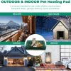 Petnf Waterproof Heating Pad for Dogs Cats Indoor Outdoor-6