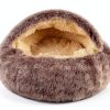 BELEEWILWON Shell Shaped Pet Bed Soft Faux Fur Cat Dog-0