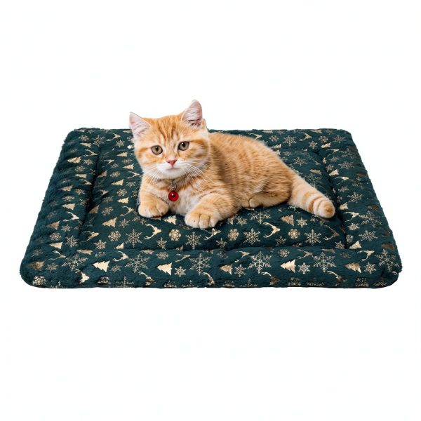 Clysee Christmas Cat Bed Self Heating Pet Mat Holiday Design-1